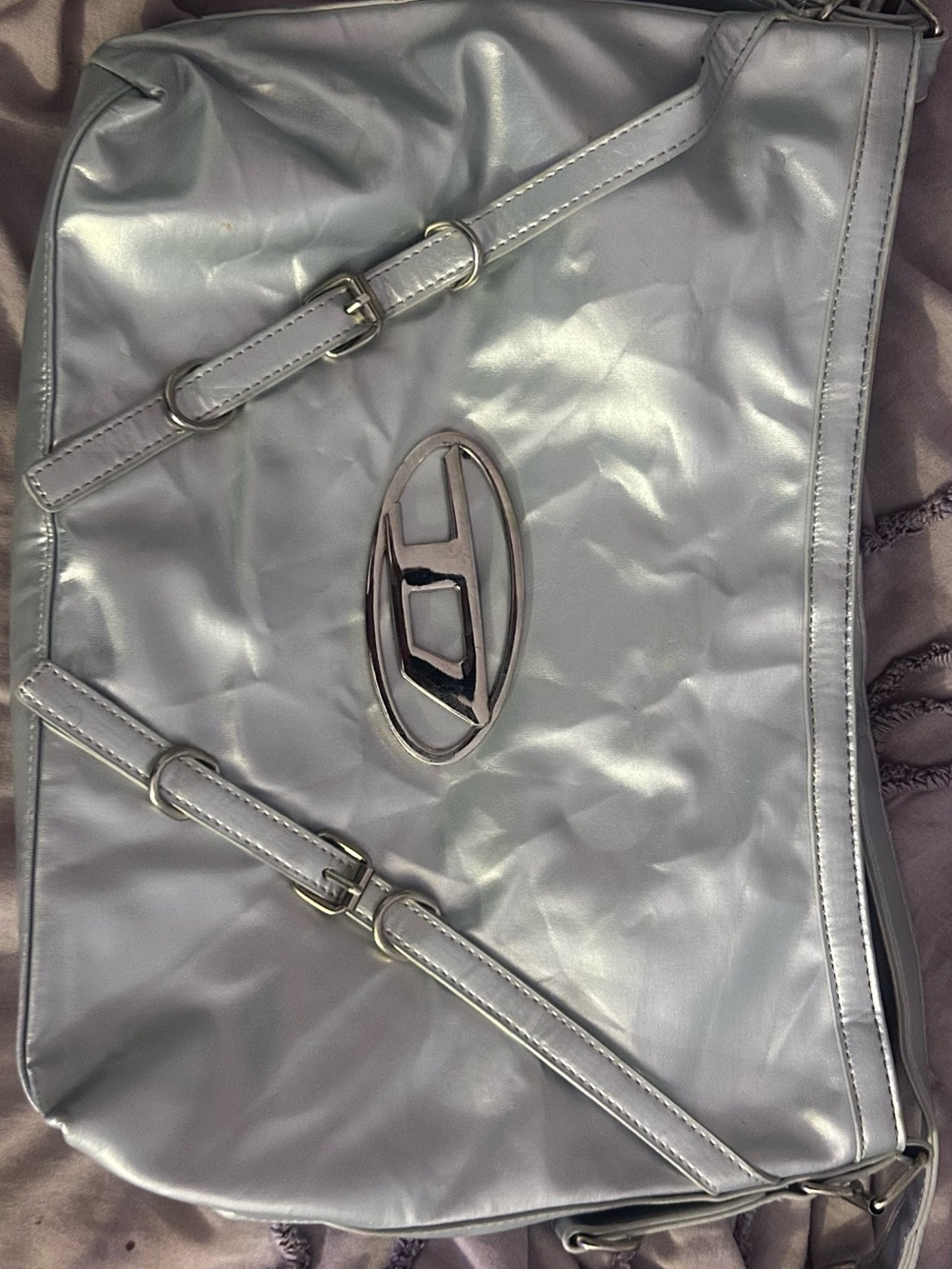 Authentic diesel sliver bag